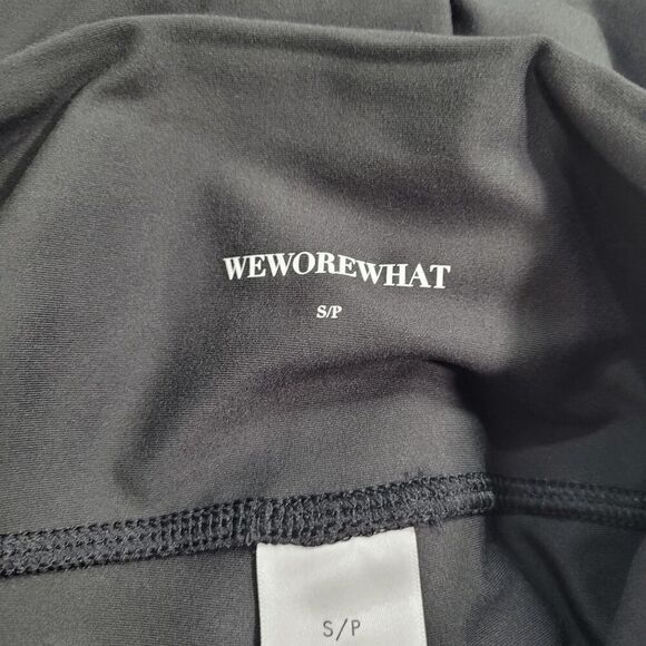 WeWoreWhat Solid Black Lace-up Biker Shorts Small - Picture 7 of 7